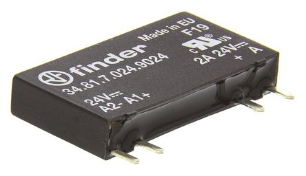 Finder - 34.81.7.024.9024 - Finder 2 A PCBװ  ̵̬ 34.81.7.024.9024, ֱл, 24 V ֱ		