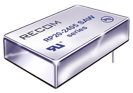 Recom - RP20-2405SAW - Recom RP20 AW ϵ 20W ʽֱ-ֱת RP20-2405SAW, 9  36 V ֱ, 5V dc, 4A, 1.6kV dcѹ, 89%Ч		