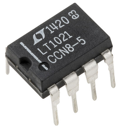 Linear Technology - LT1021CCN8-5#PBF - Linear Technology LT1021CCN8-5#PBF Fixed 5V ѹο, 4.998  5.003 V, 0.05 %ȷ, 10mA, 8 PDIPװ		