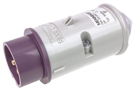 Mennekes - 629A - Mennekes ɫ 2P ҵԴ °װ ͷ 629A, 16A, 20  25 V, IP44		