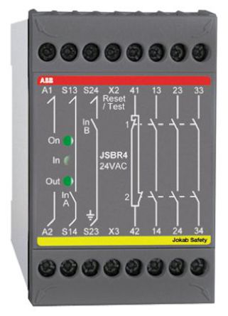 ABB - 2TLA010002R0200 - ABB JSBR4 ϵ ˫ͨ ȫ̵ 2TLA010002R0200, 24 V Դ, 4 ȫ		