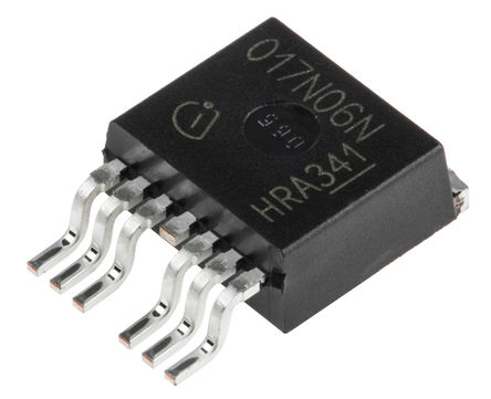 Infineon - IPB017N06N3 G - Infineon OptiMOS 3 ϵ Si N MOSFET IPB017N06N3 G, 180 A, Vds=60 V, 7 TO-263װ		