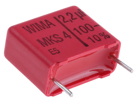 WIMA - MKS4D042204F00KSSD - WIMA MKS4 ϵ 2.2F ͨ PET  (PET) MKS4D042204F00KSSD, 10%ݲ, 100 V ֱ63 V , -55  +100 C		
