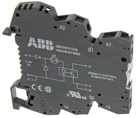 ABB - 1SNA645047R0000 - ABB 12 V 9 mA  1SNA645047R0000, 2.5kVrmsѹ, DIN 찲װ		