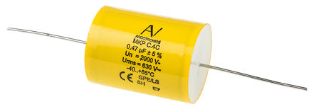 KEMET - C4CAWUD3470AA1J - KEMET C4C ϵ 470nF ۱ϩ (PP) C4CAWUD3470AA1J, 5%, 2 kV ֱ, ͨ, 33.5mmֱ		