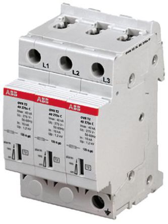 ABB - OVR T2 3L 40-275SP - ABB OVR P ϵ 275 V 40kA ӿŵ OVR T2 3L 40-275SP, DIN 찲װ, 53.4 x 64.8 x 85mm		