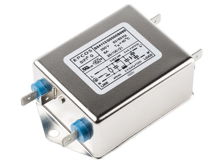 EPCOS - B84112G0000B060 - EPCOS B84112-G ϵ 6A 250 V , 60Hz װ RFI ˲ B84112G0000B060, ˿Ӷ		