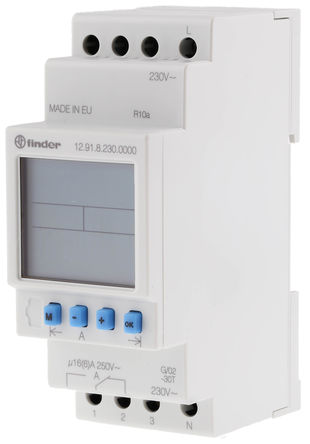 Finder - 12.91.8.230.0000 - Finder 1ͨ DIN 쿪 12.91.8.230.0000, Ӳλ, 230 V Դ		