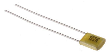 Nichicon - QYX1H102KTP - Nichicon YX ϵ 1nF  PET Ĥ  (PET) QYX1H102KTP, 10%ݲ, 50 V ֱ		