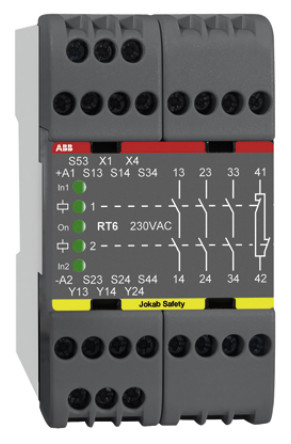 ABB - 2TLA010026R0200 - ABB RT6 ϵ ˫ͨ ȫ̵ 2TLA010026R0200, 24 V Դ, 4 ȫ		