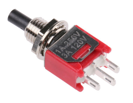 RS Pro - 8MSLP1B05M1QES-5 - RS Pro 8MSLP1B05M1QES-5 ɫ 棬 -   尲װ ť, 3 A @ 120 V 		