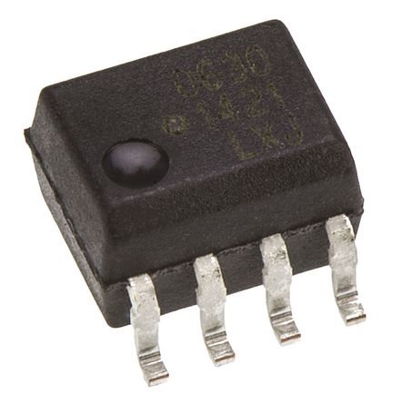 Broadcom - HCPL-0630-000E - Broadcom ˫ͨ  HCPL-0630-000E, ֱ, , 8 SOIC װ		