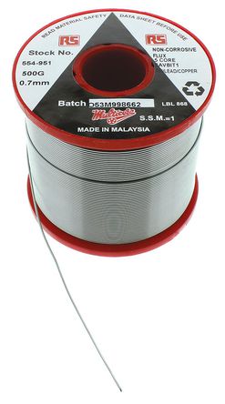 Multicore - 291467 - Multicore 500g 0.71mmֱ   291467, +183  +215C۵, 48.5%Ǧ, 1.5%ͭ, 50%		