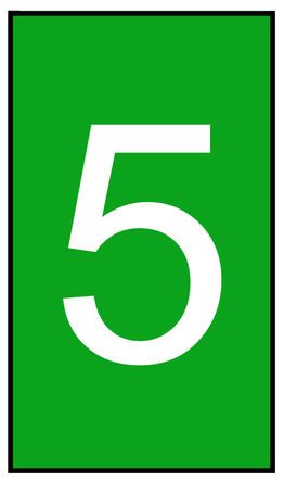 HellermannTyton - 901-10621 - HellermannTyton Ovalgrip ϵ 250װ ̵װ Ϲ̶ ±ʶ 901-10621, 4.5mm, 1.8  6.3mmֱ, ӡ"5"ͼ		