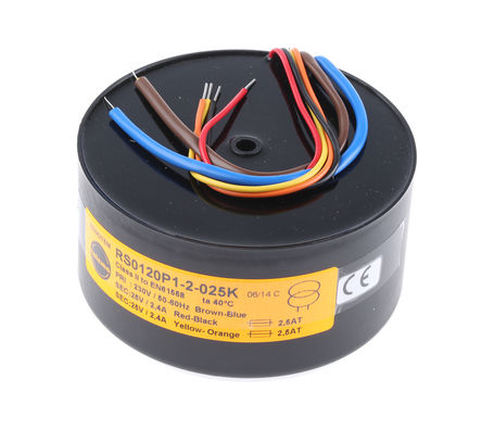 Nuvotem Talema - 0120P1-2-025K - Nuvotem Talema 120VA 2 αѹ 0120P1-2-025K, 2 x 25V acμѹ, 104.2 (Dia.) x 52.1mm		