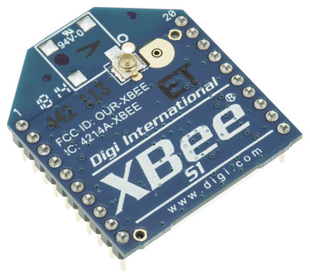 Digi International - XB24-AUI-001 - Digi International XB24-AUI-001 ZigBee ģ, 0dBm, -92dBm, UARTͨ첽շ, WPANӿ, 2.8  3.4V		