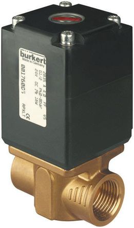 Burkert - 175989 - Burkert 2835 ϵ 2˿ ͭ ŷ 175989, 4 Bar, 1/2in˿, NC, 24 V ֱ		