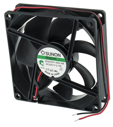 Sunon - ME92252V1-000U-A99 - Sunon ME ϵ 2.1W 24 V ֱ  ME92252V1-000U-A99, 87.5m3/h, 3000rpm, 92 x 92 x 25mm		