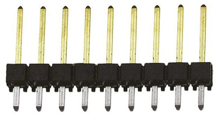 Samtec - TSW-109-14-L-S - Samtec TSW ϵ 9· 2.54mmھ (1) ֱ Ź TSW-109-14-L-S, Ӷ˽, 7.6A, ͨ		