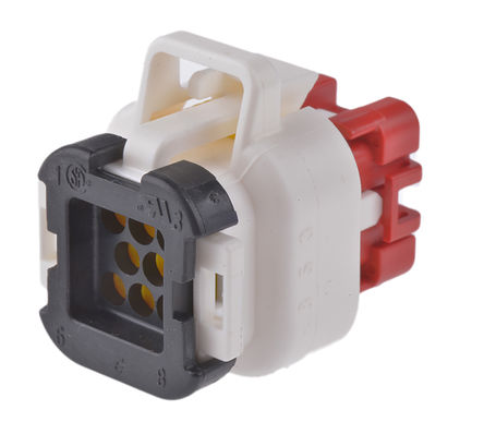 TE Connectivity - 776286-2 - TE Connectivity AMPSEAL 系列 3行 8路 电缆安装 天然色 公 外壳 776286-2		