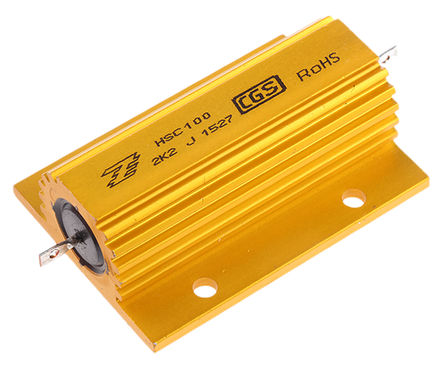 TE Connectivity - HSC1002K2J - TE Connectivity HSC100 ϵ HSC1002K2J 100W 2.2k 5%  尲װ̶ֵ, ƬӶ, Ƿװ		