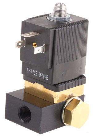 Burkert - 424103 - Burkert 6014P ϵ 3˿ ͭ ŷ 424103, 10 bar, 1/8in˿, NC, 24 V ֱ		