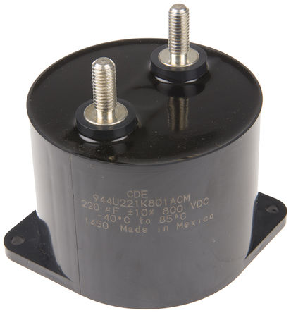 Cornell-Dubilier - 944U221K801ACM - Cornell-Dubilier 944U ϵ 220F ۱ϩ (PP) 944U221K801ACM, 10%, 800 V ֱ, װ, 84.5mmֱ		