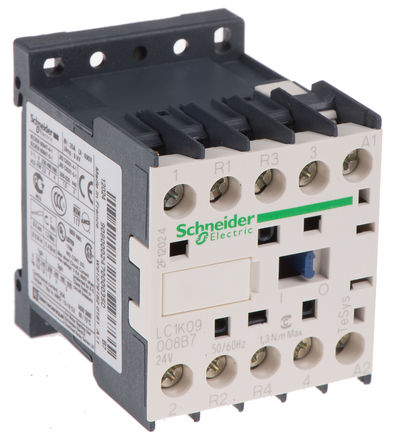 Schneider Electric - LC1K09008B7 - Schneider Electric TeSys K LC1K ϵ�� �Ӵ��� LC1K09008B7, 2 ����/2 ���մ���, 9 A, 24 V ������Ȧ		
