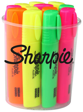 Sharpie - 1825666 - Sharpie 12װ ӫ 1825666, ںɫɫۺɫɫ		