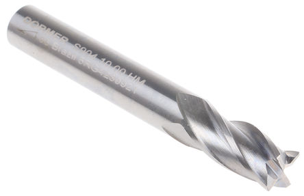 Dormer - S90410.0 - Dormer 72 mm长 固体碳化物 铣刀 S90410.0, 22mm 切割长度, 10mm 切割器直径, 4 刃		