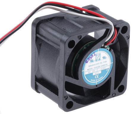 RS Pro - OD4028-12HB01A - RS Pro OD4028 ϵ 2.64W 12 V ֱ  OD4028-12HB01A, 20.4m3/h, 8800rpm, 40 x 40 x 28mm		