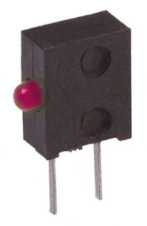 Broadcom - HLMP-7000-D0010 - Broadcom HLMP-7000-D0010 红色 直角 LED 指示灯, 90 °, 1 LED, 3 V, 通孔安装		