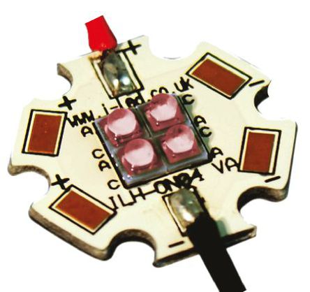 Intelligent LED Solutions - ILH-ON04-RED1-SC201-WIR200. - ILS OSLON4 PowerStar ϵ 4 ɫ Բ LED  ILH-ON04-RED1-SC201-WIR200., 328 lm		