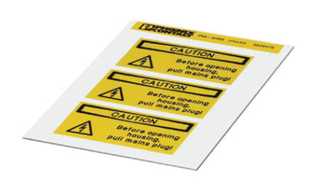 Phoenix Contact - 0830470 - Phoenix Contact 0830470 3װ Ԥӡǩ, 37mm, 74mm		