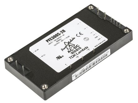 TDK-Lambda - PFE300S-28 - TDK-Lambda 302W  ǶʽģʽԴSMPS PFE300S-28, 85  265V ac, 28V, 10.8A, 85%Ч, ܷװ		