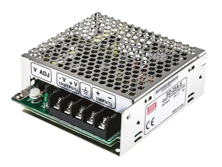 RS Pro - SD-25A-5 - RS Pro 25W ʽֱ-ֱת SD-25A-5, 9.2  18 V ֱ, 5V dc, 5A, 1.5kV acѹ, 71%Ч		