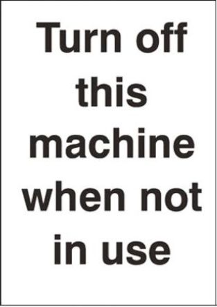 Signs & Labels - GSE13A/R - Signs & Labels GSE13A/R ɫ Ӣ ϩ ǿԱ־ “رջ“, 100 x 75mm		