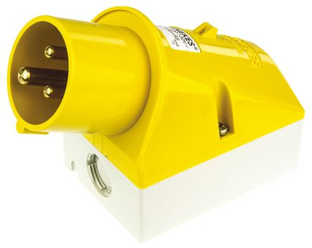 Mennekes - 331 - Mennekes ɫ 3P ҵԴ ֱ ڹʽ ͷ 331, 16A, 110 V, IP44		