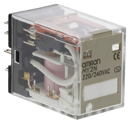 Omron - MY2N AC220/240(S) - Omron MY2N AC220/240(S) ˫˫ ʽ Ǳ̵, 10 A, 240V ac		