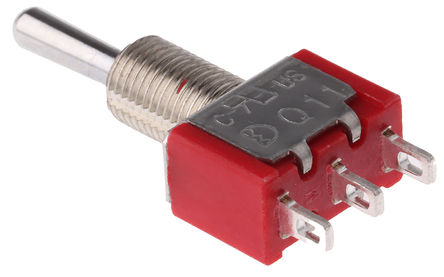 RS Pro - 1MS4T1B1M1QNS-5 - RS Pro ˫ л 1MS4T1B1M1QNS-5, (On)-Off-(On), 5 A @ 250 V 		