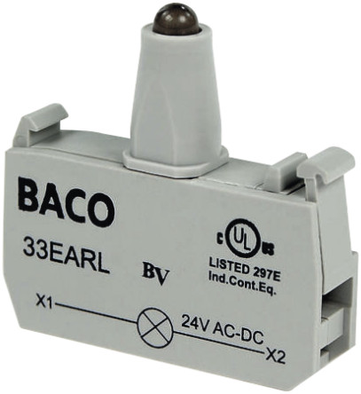 BACO - 33EABL - BACO  33EABL, 24 V, ɫ LED, ݶӶ		