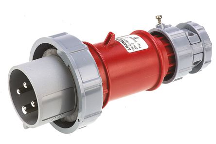 Mennekes - 3809 - Mennekes PowerTOP ϵ ɫ 4P ҵԴ °װ ͷ 3809, 16A, 400 V, IP67		