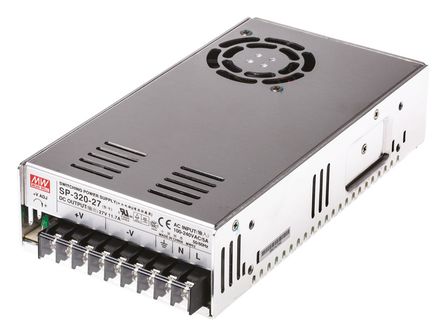 RS Pro - SP-320-27 - RS Pro 315.9W  ǶʽģʽԴ SMPS SP-320-27, 124  370 V dc, 88  264 V ac, 27V dc, 11.7A, 88%Ч		