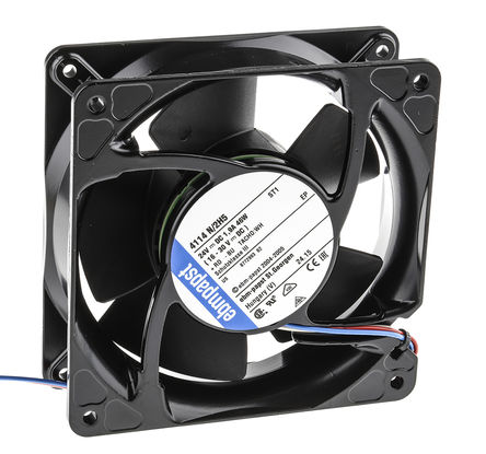 ebm-papst - 4114N/2H5 - ebm-papst 4100N ϵ 45W 24 V ֱ  4114N/2H5, 390m3/h, 7500rpm, 119 x 119 x 38mm		