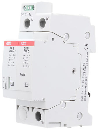 ABB - OVR T2 1N 40 275 s P TS - ABB OVR T2 1N 40 275 s P TS  ҵӿ, 40kA, 275 V, DIN 찲װ		