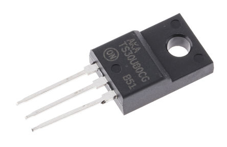 ON Semiconductor - NTSJ30U80CTG - ON Semiconductor NTSJ30U80CTG Фػ , Io=30A, Vrev=80V, 3 TO-220FBװ		