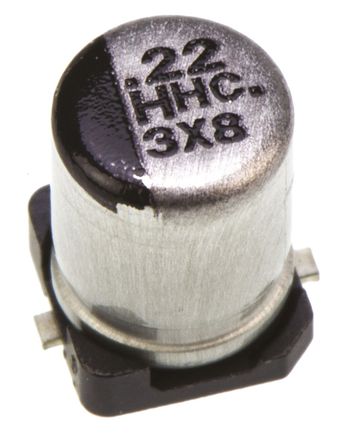 Panasonic - EEEHC1HR22R - Panasonic HC SMD ϵ 50 V ֱ 220nF SMD  EEEHC1HR22R, 20%ݲ, +105C		