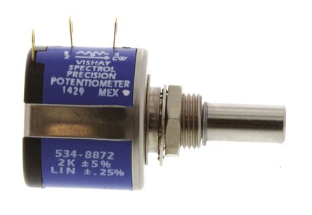 Vishay - 534B1202JC8872 - Vishay 534 ϵ 10 ת 2k 5% Ƶλ 534B1202JC8872, 2W, 6 mm ֱ, 20ppm/C, 尲װ		