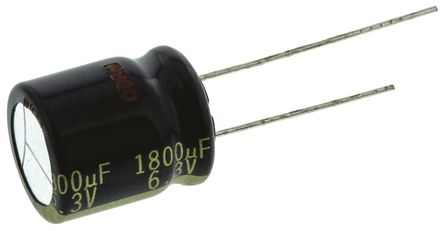 Panasonic - EEUFK0J182S - Panasonic FK  ϵ 6.3 V ֱ 1800F ͨ  EEUFK0J182S, 20%ݲ, +105C		