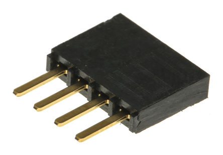 Samtec - SSW-104-02-G-S - Samtec SSW ϵ 1 4· ֱ 2.54mmھ ͨ ӡˢ· SSW-104-02-G-S, Ӷ˽, ԰		